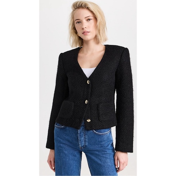 Anine Bing Jackets & Blazers - Anine Bing‎ Anitta Woven Jacket Black Large